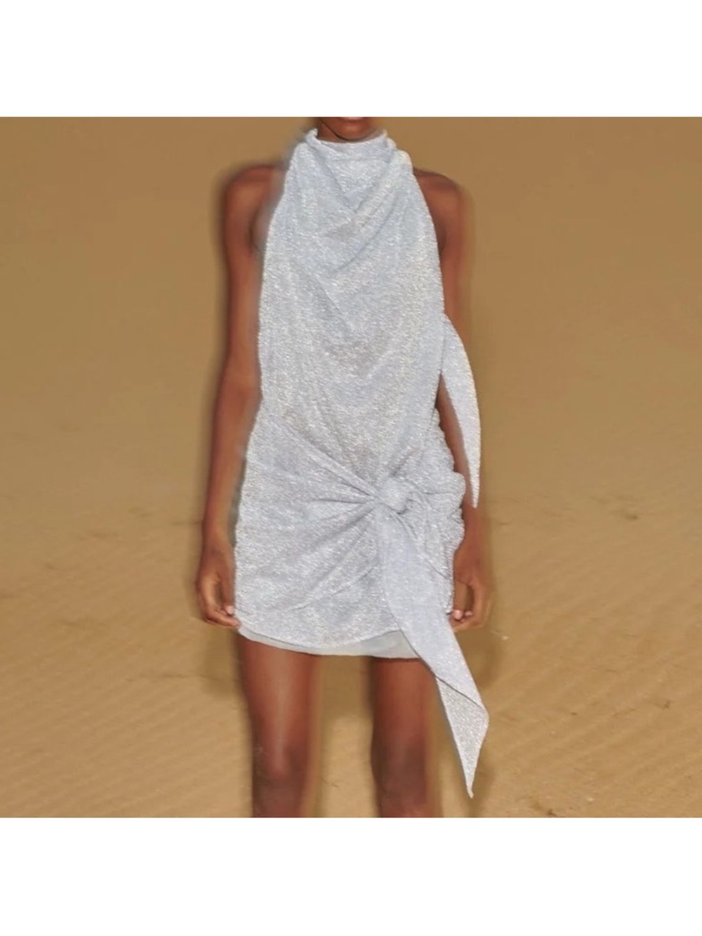 Baobab Providencia Silver Draped Dress